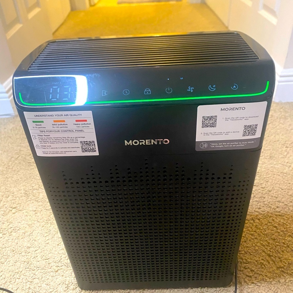 MORENTO  Air Purifiers for Bedroom